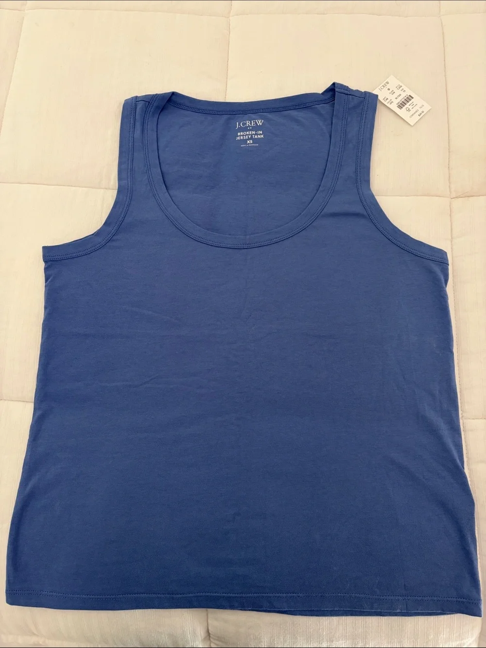 J. Crew Women's Scoop Neck Tank Top in Blue